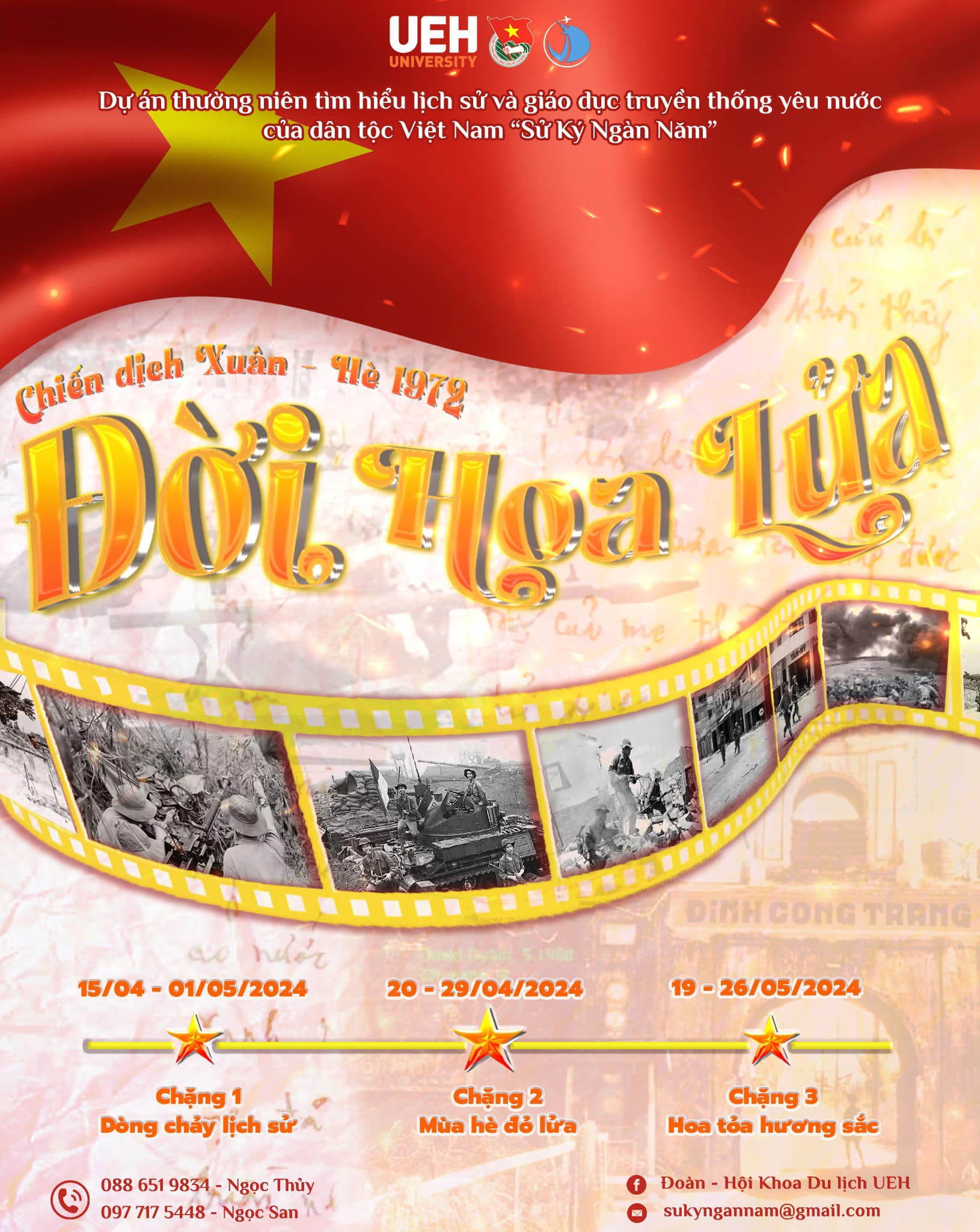 Dự án tìm hiểu lịch sử và giáo dục truyền thống yêu nước của dân tộc Việt Nam “Sử ký ngàn năm” khoa Du lịch: Đời Hoa Lửa
